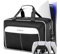 COMECOI Custodia da trasporto per PS5, custodia da viaggio per PS 5, custodia protettiva di grande capacità, compatibile con dischi Playstation 5/console Digital Edition, controller, carte da gioco
