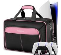 COMECOI Custodia da trasporto per PS5, custodia da viaggio per PS 5, custodia protettiva di grande capacità, compatibile con dischi Playstation 5/console Digital Edition, controller, carte da gioco