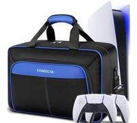 COMECOI Custodia protettiva per PS5, borsa da viaggio per PS5, grande capienza, compatibile con console Playstation 5 Disk/Digital Edition, controller, carte di gioco, accessori