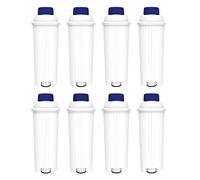 Comedes Cartuccia filtro per De'Longhi DLS-C002, SER3017 & 5513292811, compatibile con Magnifica, Eletta, ECAM, ESAM, ETAM, BCO, serie ECO, certificazione TÜV SÜD (8 pezzi)