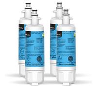 Comedes Filtro acqua di ricambio per Beko 4874960100, compatibile con i frigoriferi Grundig, Blomberg, Küppersbusch, Elektra-Bregenz, Privileg, Lamona (4 pezzi)