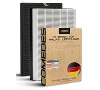 Comedes Set di filtri di ricambio per Philips AC1215/10 e AC2729/10 Purificatore d'Aria | HEPA e filtro a carbone attivo | applicabile al posto di Philips FY1410/30 e FY1430/30 (1)
