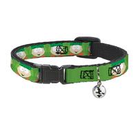 Comedy Central Cat Collar, Breakaway Collar with Bell, South Park Kyle Expressio