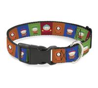 Comedy Central Pet Collar, Dog Collar Plastic Buckle, South Park Boys Pose Block