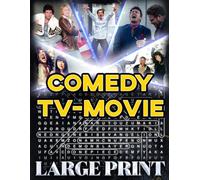 Comedy TV Movie Word Search (Large Print): 100 laughter-filled puzzles - 2,000 hidden words • answers included