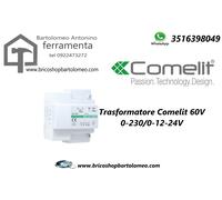 Tasformatore Comelit 60VA, ingresso 230VAC, uscita 12/24VAC 1195