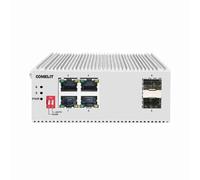 Switch di rete Comelit a 4 porte PoE + 2 SFP gigabit su guida Din IPSWP06N02A