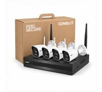 Kit videosorveglianza Comelit Next WiFi NVR 8 canali e 4 bullet 2,8 mm 4MP WBK4N04NA