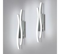Comely 2 Pezzi Applique da Interno LED 14W D-luce Bianca Fredda 6500k-2 Pezzi