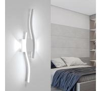 Comely Applique da Parete Interno, 20W 2250LM Lampada da Parete LED Moderno Bianco, Lungo LED Lampada a Muro per Soggiorno, Camera da letto, Scale, Corridoio, 6500K Bianco Freddo