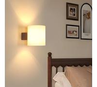 Comely Applique da Parete Interno, Lampada da Parete Vintage in Legno, Lampada a Muro Design per Camera da Letto Soggiorno Corridoio Scale, con Lampadina 4W E27
