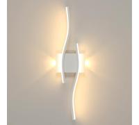 Comely Applique da Parete Interno LED, 22W 2250LM Bianco Lampada da Parete Moderno, Lampada a Muro LED per Camera da Letto, Soggiorno, Sala da Pranzo, Corridoio, 3000K Luce Calda