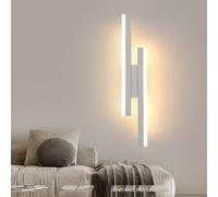 Comely Applique da Parete Interno Moderna, 3 Temperature di Colore 3000K/4500K/6500K, 16W Lampada da Parete LED in Alluminio, Lampada a Muro per Camera da Letto Soggiorno Corridoio Ufficio Scala