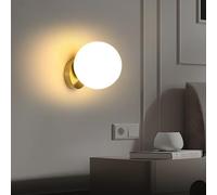 Comely Applique da Parete Interno Vintage, Lampada da Parete Sfera, E27 Lampada a Muro per Camera da Letto, Soggiorno, Corridoio, Ristorante