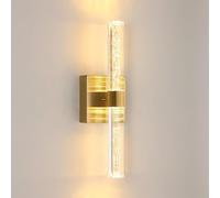 Comely Applique LED da Parete Interno, 12W Oro Lampada da Parete Moderna, Regolabile 360° Lampada a Muro Illuminazione Interni per Camera da Letto Comodino Soggiorno Scale Corridoio