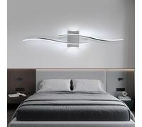 Comely Applique LED da Parete Interno, 27W 3000LM Applique Camera da Letto Moderno, 6500K Luce Bianca Fredda Lampada da Parete LED per Camera da Letto, Soggiorno, Corridoio