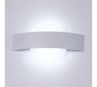 Comely Applique LED da Parete Interno, Creative Lampada da Parete Bianco 12W 1350LM, Lampada a Muro Moderno in Acrilico per Camera da letto Soggiorno Corridoio, Luce Bianca Fredda 6500K