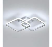 Comely Lampada a soffitto a LED moderna forma di croce 64x39cm 42W Bianco 6500K Caldo Bianco Lampada a soffitto in alluminio Geometrica stile per il soggiorno, Camera da Letto