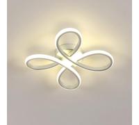 Comely Lampada da Soffitto LED, 30W Plafoniera Camera da Letto Moderna Luce Naturale 4500K, Argento Lampadario LED Alluminio per Soggiorno Camera da Letto Cucina Studio Corridoio