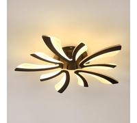 Comely Lampada da Soffitto LED, 50W 5625LM Moderno Grande Plafoniera Plafoniere Soffitto per Soggiorno Camera da Letto, 72cm, Luce calda 3000K, Nero
