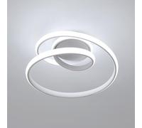 Comely Lampada da Soffitto LED Moderna, 36W Plafoniera LED Design Forma di Spirale, Luce Bianco Freddo 6500K, Lampadario Led Bianca per Camera da Letto Soggiorno Cucina Corridoio