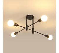 Comely Lampadario Industriale, Plafoniera Sputnik Vintage a 4 Luci E27