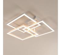 Comely Lampadario LED Soffitto Dimmerabile 62cm, 40W 4500LM Plafoniera LED Soffitto Moderna Design con Telecomando 3000K-6500K, Lampade da Soffitto per Soggiorno Camera da Letto Cucina
