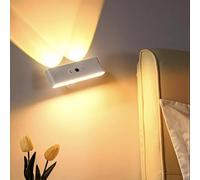 Comely Lampade da Parete LED Ricaricabile, Applique da Parete Interno Magnetica, 3600mAh Lampade da Muro Dimmerabile con Telecomando, Controllo Tattile, Per Camera da Letto, Soggiorno (Bianco)