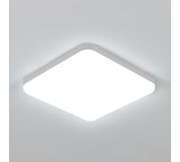 Comely LED Moderna lampada da soffitto, 32W 2400LM bianco freddo, IP54 impermeabile, Quadrato, Ultra Sottile LED plafoniera per bagno, cucina, balcone, corridoio, camera da letto,Ø25*3cm