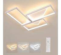Comely Led Plafoniera geometrica bianca con dimmer continuo 51cm 56w