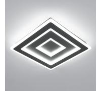 Comely Led Plafoniera Nero Luce Bianca 6500k