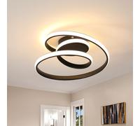 Comely Plafoniera a LED, Lampada da Soffitto Moderna 36W, Luce Calda Plafoniera Led Soffitto Design Cerchio Spirale, Lampadario chic 3000K per Camera da letto Sala Cucina Bagno Corridoio