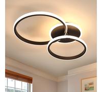 Comely Plafoniera LED, 42W 4700LM Lampada da Soffitto Moderna in Alluminio, Creativo Rond Lampadario LED Soffitto per Soggiorno Camera da Letto Cucina Corridoio, Bianco Caldo 3000K