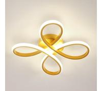 Comely - Plafoniera LED da soffitto a forma di fiore, 30W, 3375LM, 30cm. Lampada LED oro, per diversi ambienti come camera da letto e soggiorno. Luce neutra 4500K. Dia 30cm