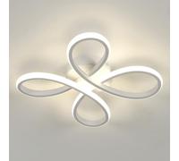 Comely - Plafoniera LED da soffitto a forma di fiore, 30W, 3375LM. Lampada LED bianca, per diversi ambienti come camera da letto e soggiorno. Luce neutra 4500K. Dia 30cm