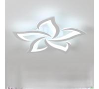 Comely Plafoniera LED da soffitto, bianca, dimmerabile 40W, 4700LM. Design elegante a coda di rondine in acrilico, ideale per soggiorno o camera da letto. Regolazione luce da 3000K a 6500K, 60cm