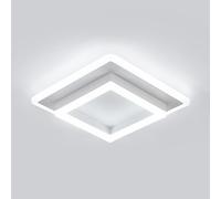 Comely Plafoniera LED, Lampada da Soffitto Moderna 30W 3300LM, Design Quadrato Lampadario Acrilico Bianca per Soggiorno Cucina Bagno Camera da Letto Corridoio, Luce Bianca 6500K