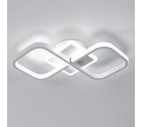 Comely Plafoniera LED Soffitto Quadrata, 36W 4050LM Lampada da Soffitto Moderna Acrilico, Lampadario Soffitto Bianco per Camera da Letto, Soggiorno, Dia 40.5cm,Luce Bianca Fredda 6500K