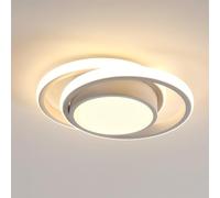 Comely Plafoniera LED, Creativo Plafoniera soffitto Rotondo, 32W 2350LM Bianco Caldo 3000K, Lampada da Soffitto LED Moderna per Corridoio Cucina Camera da Letto Soggiorno, Diametro 28cm