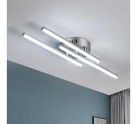 Comely Plafoniera LED Soffitto 18W, 3 Luce Lampada da Soffitto, Lampadario LED Moderno 6500K Bianco Freddo per Cucina, Camera da Letto, Balcone, Corridoio