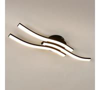 Comely Plafoniera LED Soffitto 20W 2050LM, 3 Lampade Lampada da Soffitto LED, Nero Lampadario LED Soffitto Moderno Luce Bianca Calda 3000K per Cucina, Camera da Letto, Balcone, Corridoio