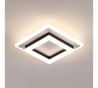 Comely Plafoniera LED Soffitto 24W, Moderna Quadrata in Acrilico, Lampadario Bianca per Camera da Letto, Soggiorno, Cucina, Corridoio, Luce Naturale 4500K