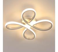 Comely Plafoniera LED Soffitto, 30 W 3500 LM Lampada da Soffitto Moderna per Camera da letto, Soggiorno, Cucina, Corridoio, Bianco Caldo 3000K, Argento