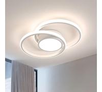 Comely Plafoniera LED Soffitto, 42W 4350LM Lampada da Soffitto Moderna Camera da Letto, Luce Naturale 4500K Lampadario Led Soffitto Moderno Bianco per Soggiorno Cucina Bagno Corridoio