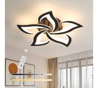 Comely Plafoniera LED Soffitto Dimmerabile, 40W Lampada da Soffitto 5 Petali, Lampadario LED Soffitto con Telecomando/APP per Camera da Letto, Soggiorno, Sala da Pranzo, 3000K-6500K