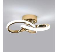 Comely Plafoniera Led Soffitto Moderna, 22W Creativo Lampadario Soffitto, 6500K Bianca Fredda Lampada da Soffitto in Acrilico per Soggiorno Camera da Letto Cucina, Oro