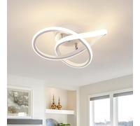 Comely Plafoniera LED Soffitto Moderna, 30W 3300LM Lampada da Soffitto LED Design Petalo, Bianco Acrilico Plafoniere per Camera da Letto Cucina Soggiorno Ufficio Balcone, 4500K Luce Naturale