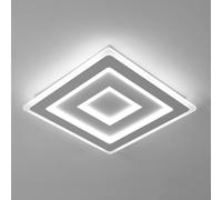 Comely Plafoniera LED Soffitto Quadrata Moderno, 52W 2600LM Lampada da Soffitto LED Moderna Acrilico, Lampadario LED Soffitto Bianco per Camera da Letto, Soggiorno Luce Bianca 6500K, 40cm