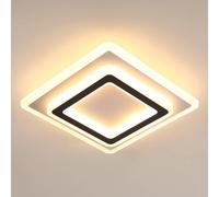 Comely Plafoniere LED, Lampada da Soffitto 38W 4275LM, Creativo Quadrato Lampadario LED Soffitto Moderno per Soggiorno Cucina Bagno Camera da Letto Corridoio, Luce Calda 3000K