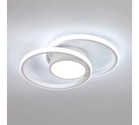 Comely - Plafoniere LED rotonda da Soffitto 42W, 4800LM, con design Moderno. Luce bianca fredda 6500K, adatta ad soggiorno, cucina, bagno, camera da Letto o corridoio. 40cm,Bianco